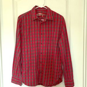 Gap 1969 Heather Check Button Down